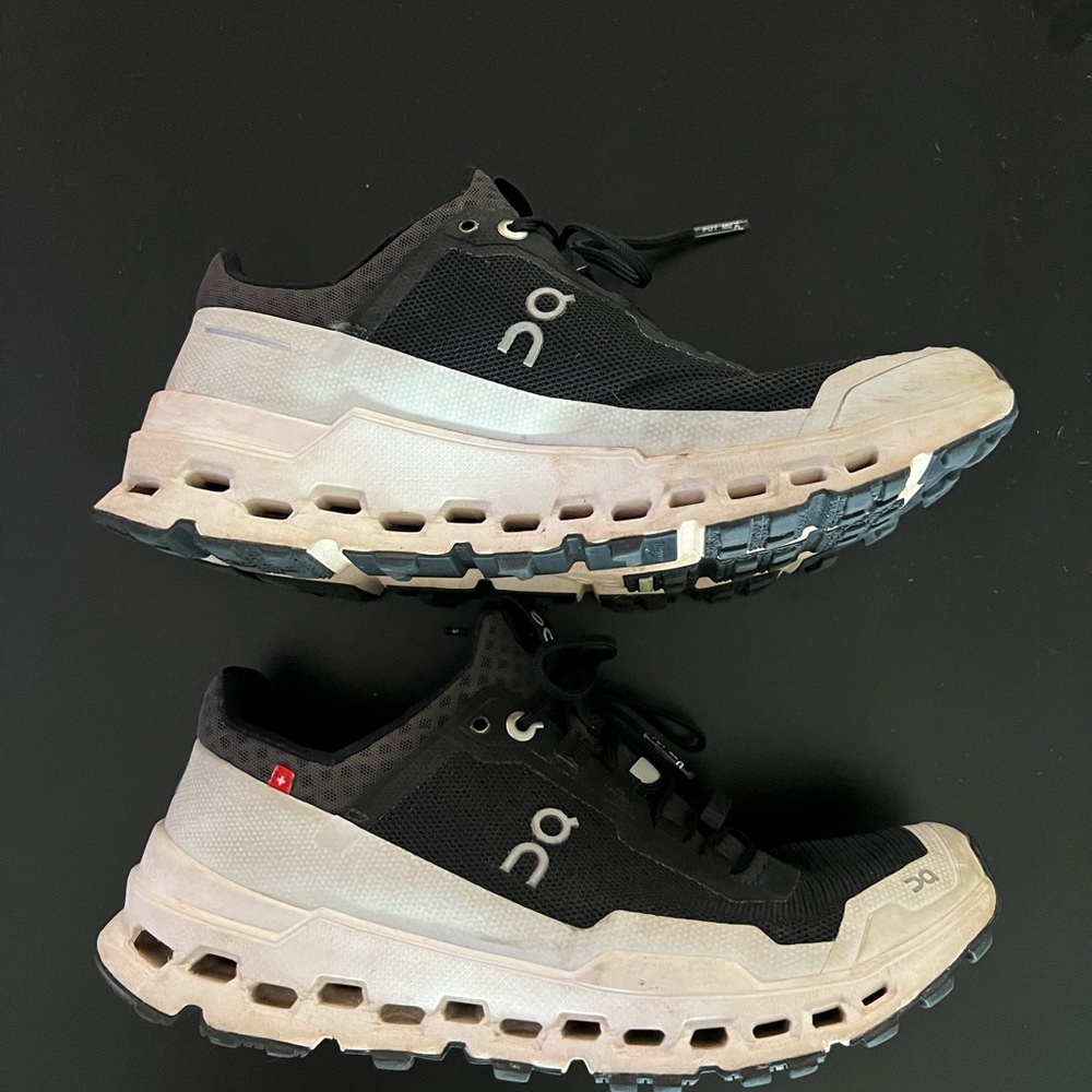 On Running Women’s Black and White Athletic Shoes